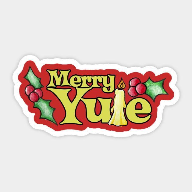 Merry Yule Sticker by bubbsnugg